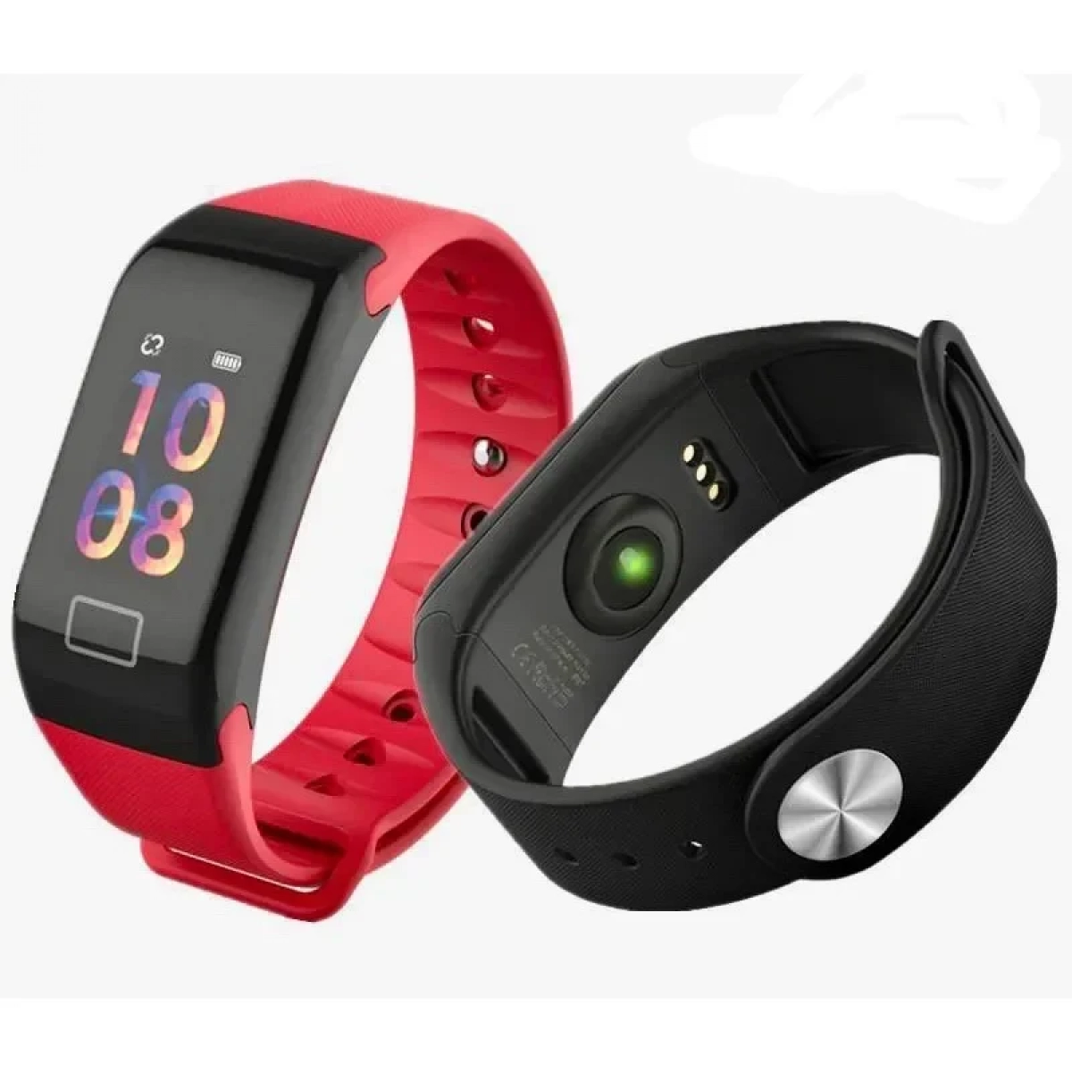 Ρολόι Bluetooth Smartwatch Με Καταγραφή Βημάτων, Ύπνου & Καρδιακών Παλμών – Andowl Y1 Smart Band, σε κόκκινο χρώμα