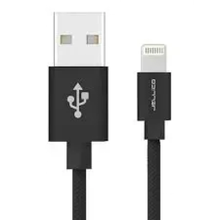 Καλώδιο δεδομένων και φόρτισης Lightning Jellico GS-10 IPHONE 5/6/6s/7/8/SE IPAD, σε μαύρο χρώμα