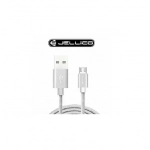 Καλώδιο δεδομένων και φόρτισης Micro USB Jellico GS-10 IPHONE 5/6/6s/7/8/SE IPAD, σε ασημί χρώμα