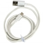 Καλώδιο δεδομένων και φόρτισης Micro USB Jellico GS-10 IPHONE 5/6/6s/7/8/SE IPAD, σε ασημί χρώμα