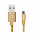 Καλώδιο δεδομένων και φόρτισης Micro USB Jellico GS-10 IPHONE 5/6/6s/7/8/SE IPAD, σε χρυσό χρώμα
