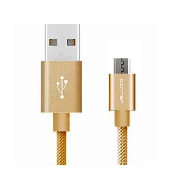Καλώδιο δεδομένων και φόρτισης Micro USB Jellico GS-10 IPHONE 5/6/6s/7/8/SE IPAD, σε χρυσό χρώμα