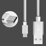 Καλώδιο δεδομένων και φόρτισης Type-C Jellico GS-10 IPHONE 5/6/6s/7/8/SE IPAD, σε ασημί χρώμα