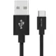 Καλώδιο δεδομένων και φόρτισης Type-C Jellico GS-10 IPHONE 5/6/6s/7/8/SE IPAD, σε μαύρο χρώμα