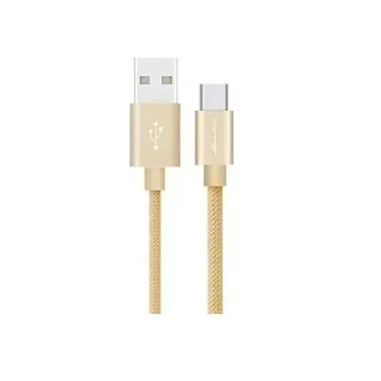 Καλώδιο δεδομένων και φόρτισης Type-C Jellico GS-10 IPHONE 5/6/6s/7/8/SE IPAD, σε χρυσό χρώμα