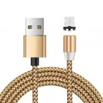 Καλώδιο CaseMe Android Magnetic Charger Cable Fast Charging Micro USB, σε χρυσό χρώμα