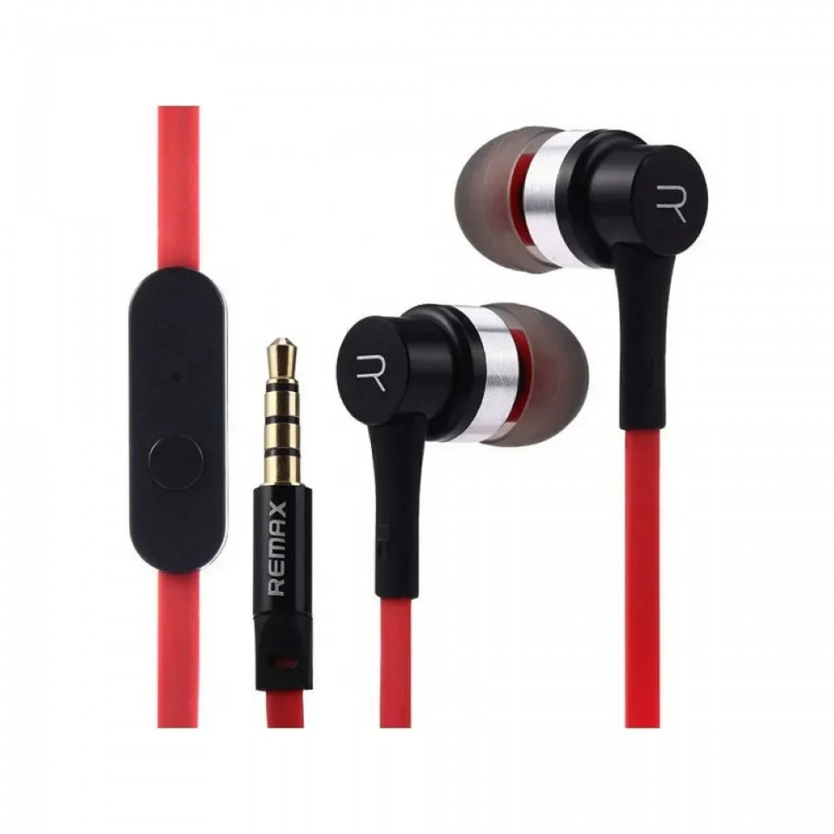 Ακουστικά Handsfree Remax Earphone RM-535i, σε κόκκινο χρώμα