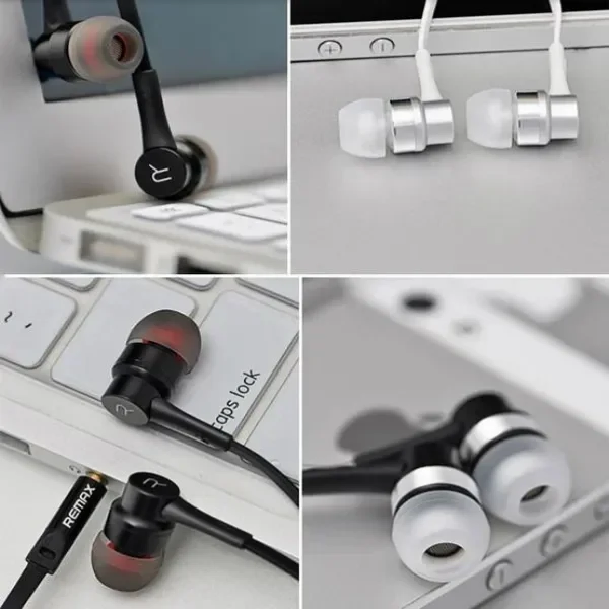 Ακουστικά Remax Earphone RM-535i, σε μαύρο/ασημί χρώμα
