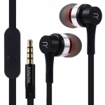 Ακουστικά Remax Earphone RM-535i, σε μαύρο/ασημί χρώμα