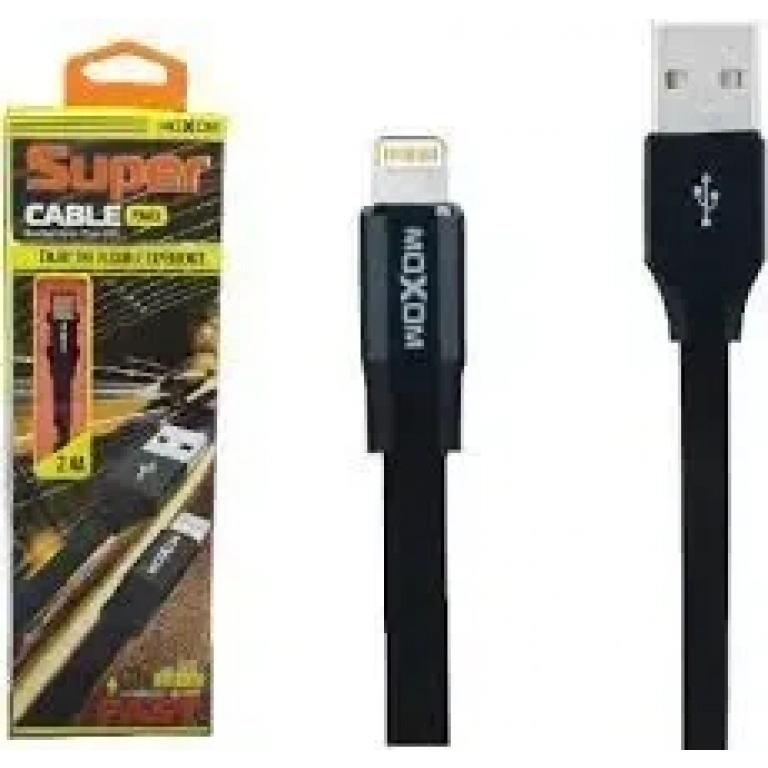 Καλώδιο Σύνδεσης/Φόρτισης Moxom MX-CB06 Cable Lightning 2.4A (1m), σε μαύρο χρώμα