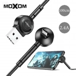 MΟΧΟΜ Καλώδιο MPN MX-CB01 GM Σύνδεσης & Φόρτισης & Βάση USB Type C, σε μαύρο χρώμα