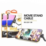 MΟΧΟΜ Καλώδιο MPN MX-CB01 GM Σύνδεσης & Φόρτισης & Βάση USB Type C, σε μαύρο χρώμα
