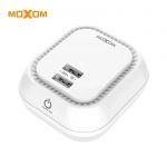 Φορτιστής με 2 x USB και με Φωτάκι Νυκτός Αφής - LED Night Light Charger Wall Adapter Moxom