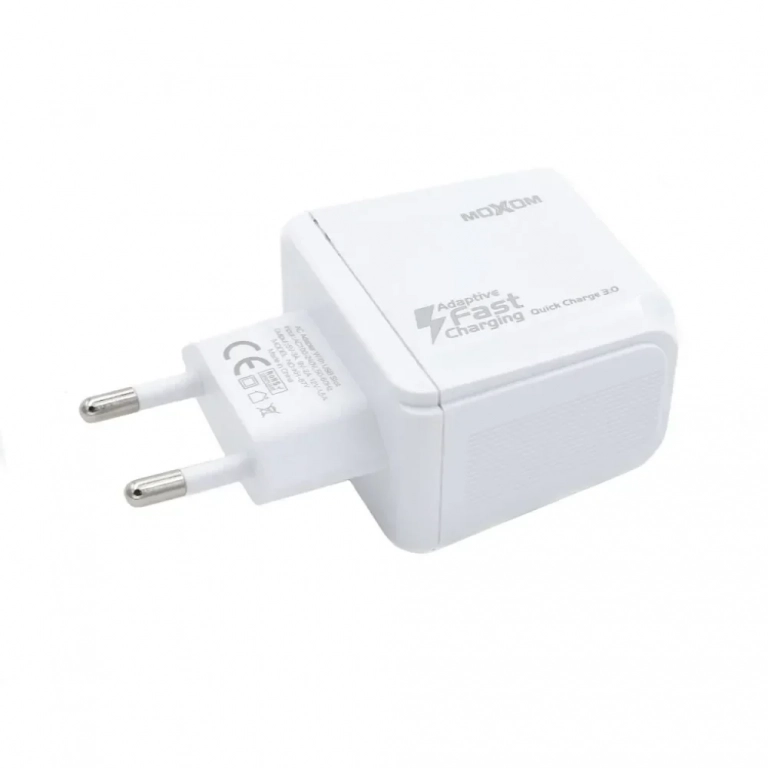Φορτιστής MOXOM KH-67Y Quick Charge 3.0 USB – Micro USB Καλώδιο