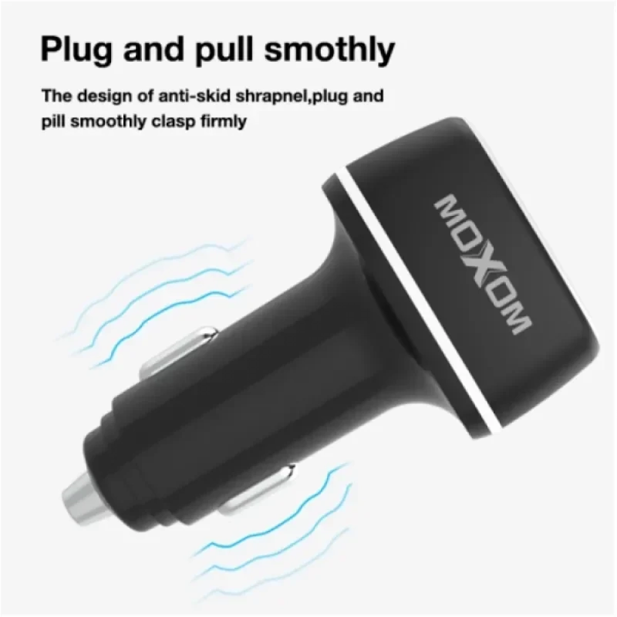 Moxom MX-VC01 3xUSB Fast Charge 3.4A Φορτιστής Αναπτήρα Αυτοκινήτου Με Led Light Και Micro καλώδιο