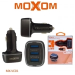 Moxom MX-VC01 3xUSB Fast Charge 3.4A Φορτιστής Αναπτήρα Αυτοκινήτου Με Led Light Και Micro καλώδιο