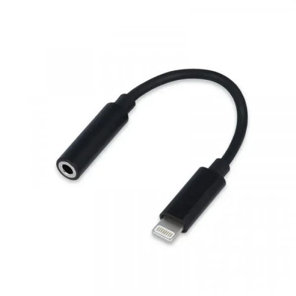Αντάπτορας Lightning to 3.5 mm Headphone Jack Adapter - Adapter - Audio / Multimedia - 4-pole, σε μαύρο χρώμα