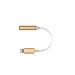 Αντάπτορας Lightning to 3.5 mm Headphone Jack Adapter - Adapter - Audio / Multimedia - 4-pole, σε χρυσό χρώμα