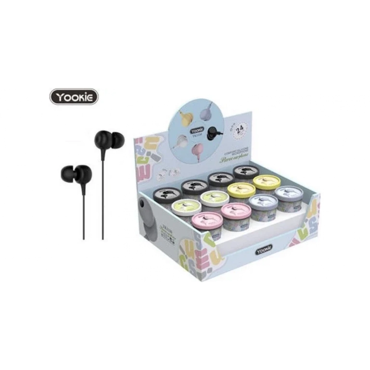 Ακουστικά Handsfree YOOKIE YK1110, σε μαύρο χρώμα