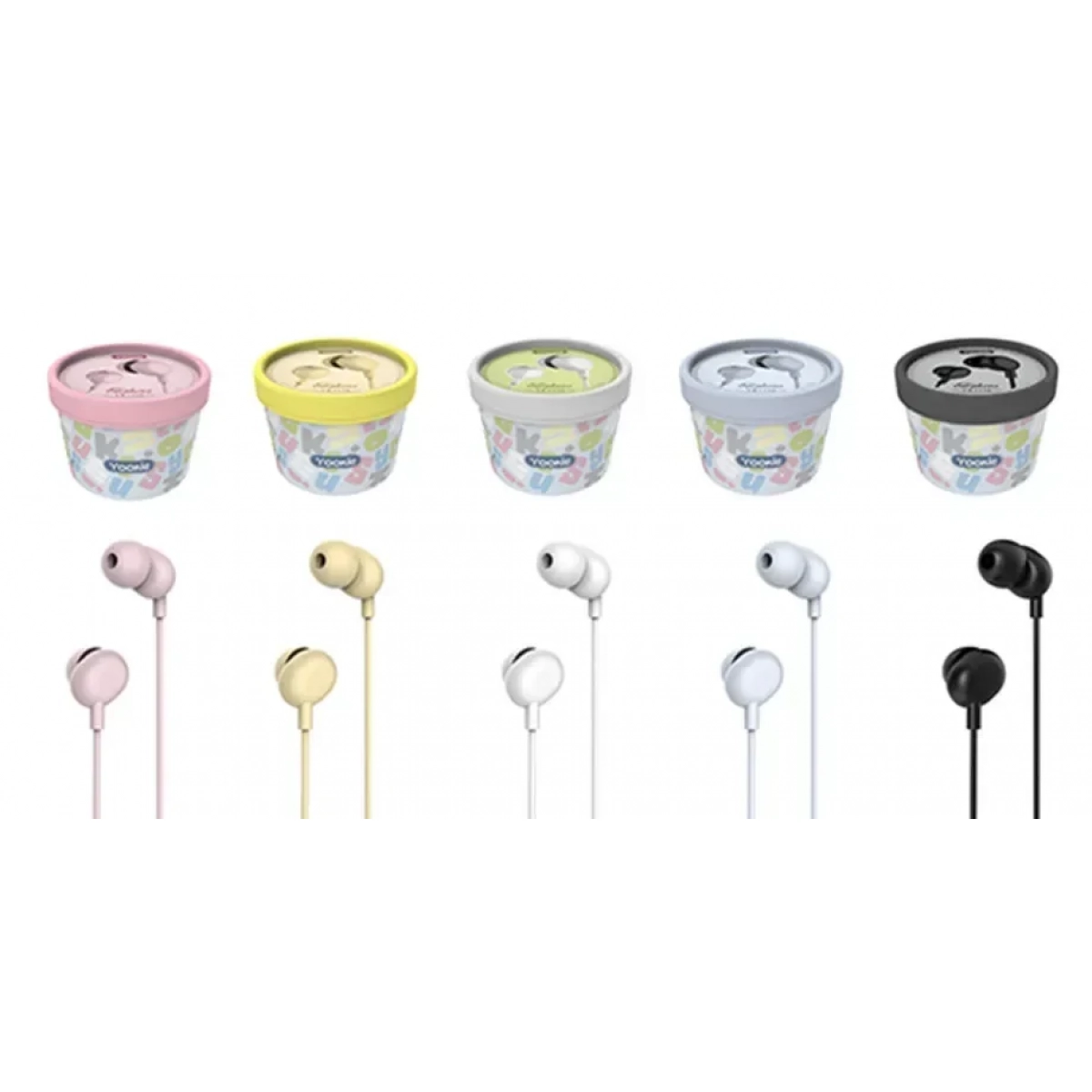 Ακουστικά Handsfree YOOKIE YK1110, σε ροζ χρώμα