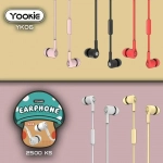 Ακουστικά Handsfree Yookie YK06, σε ροζ χρώμα