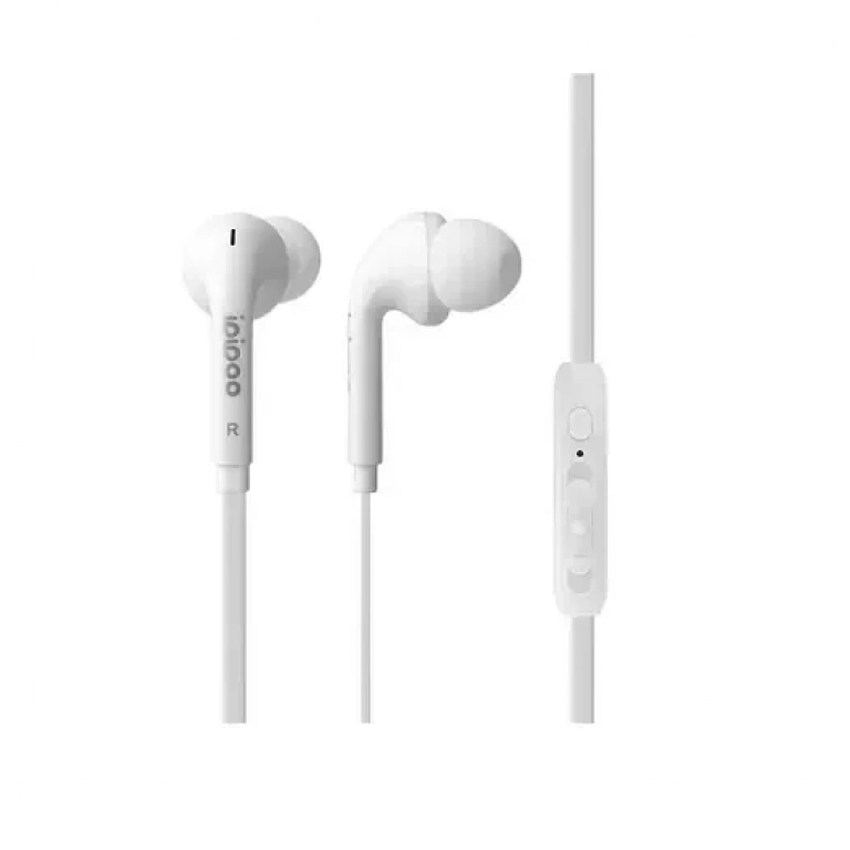 Ipipoo IP-B60Hi Ακουστικά In-Ear Handsfree HiFi Stereo, σε λευκό χρώμα