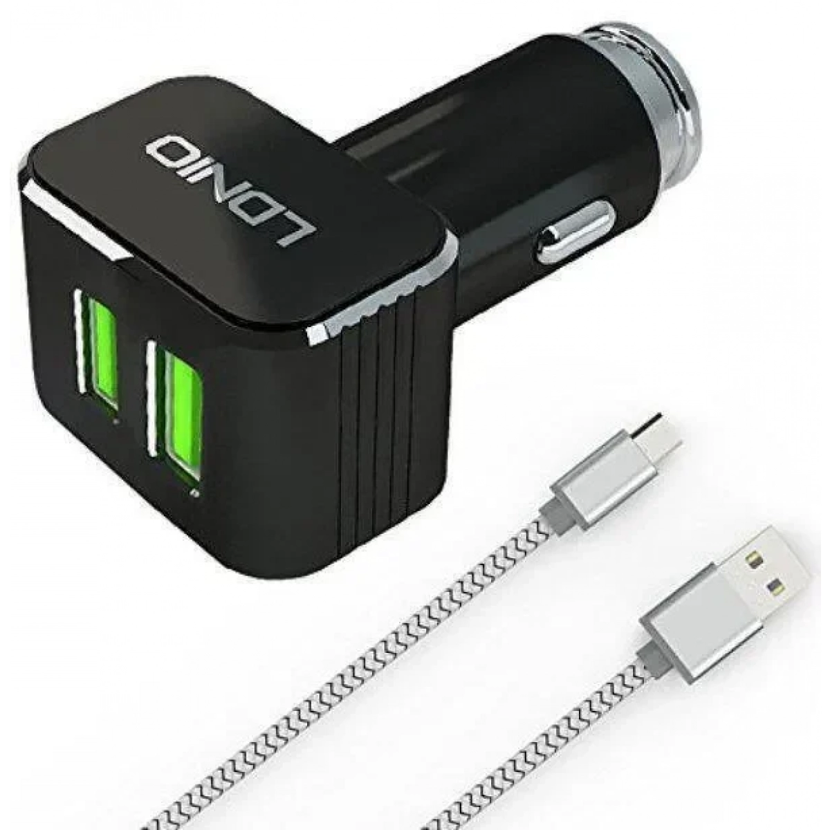 Διπλός φορτιστής αναπτήρα αυτοκινήτου 3.6A 2USB LDNIO C306