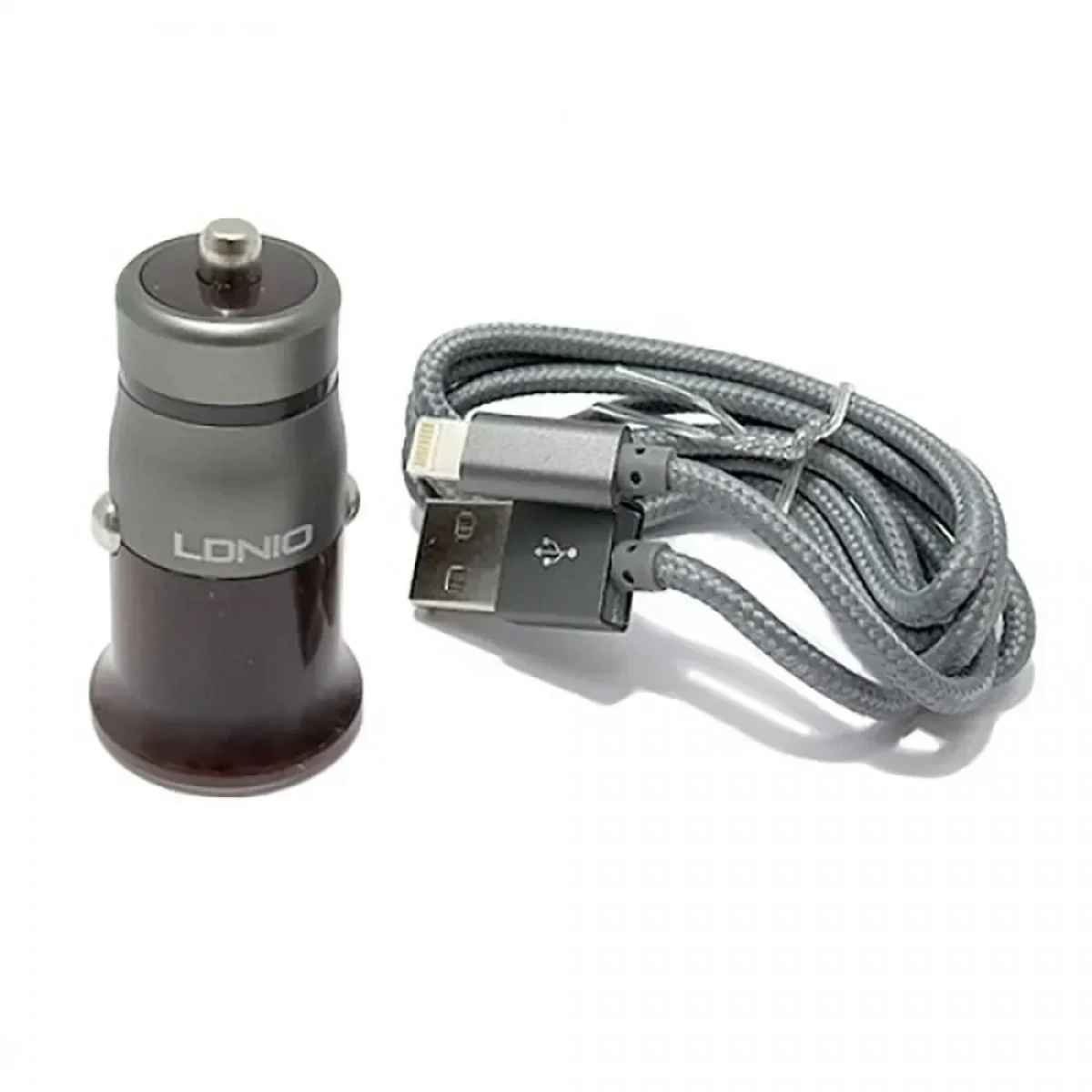 Αντάπτορας Αυτοκινήτου LDNIO C304Q 3A Quick Charge + Lightning Καλώδιο