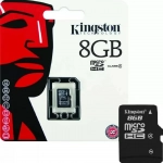 Κάρτα Μνήμης MicroSDHC KINGSTON SDC4/8GB