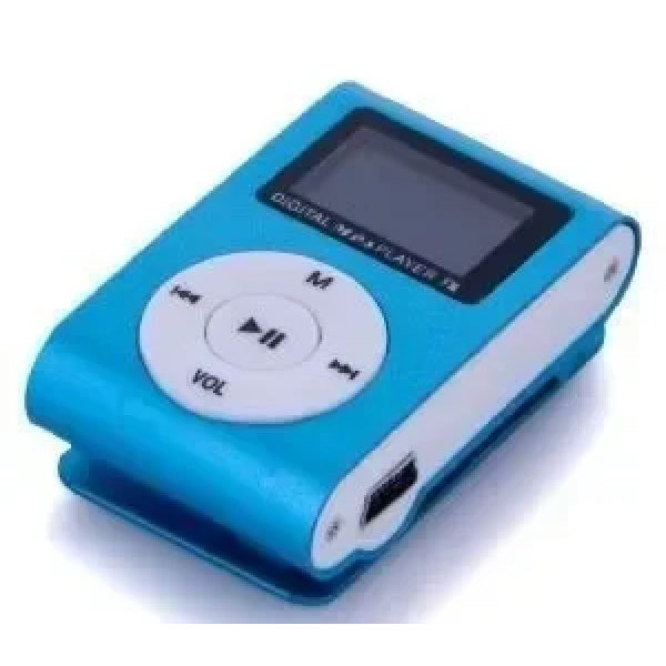 MP3 με LCD και Ακουστικά SETTY, σε γαλάζιο χρώμα
