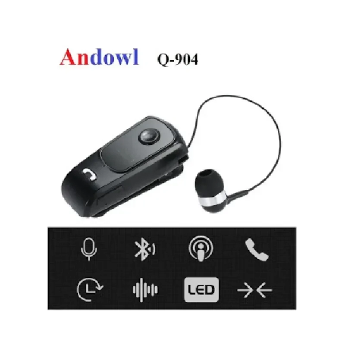 Ασύρματο Ακουστικό Bluetooth Handsfree – Andowl Q-904