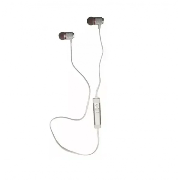 Ασύρματα Ακουστικά Bluetooth Handsfree, OEM L92BL, σε ασημί χρώμα