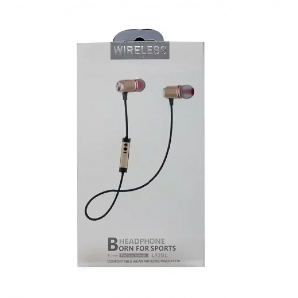Ασύρματα Ακουστικά Bluetooth Handsfree, OEM L92BL, σε χρυσό χρώμα