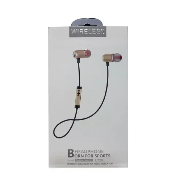 Ασύρματα Ακουστικά Bluetooth Handsfree, OEM L92BL, σε χρυσό χρώμα
