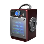 Mini Ηχοσύστημα Bluetooth 16W USB/SD/AUX Multimedia Player KINGWON MS-122BT, σε κόκκινο χρώμα