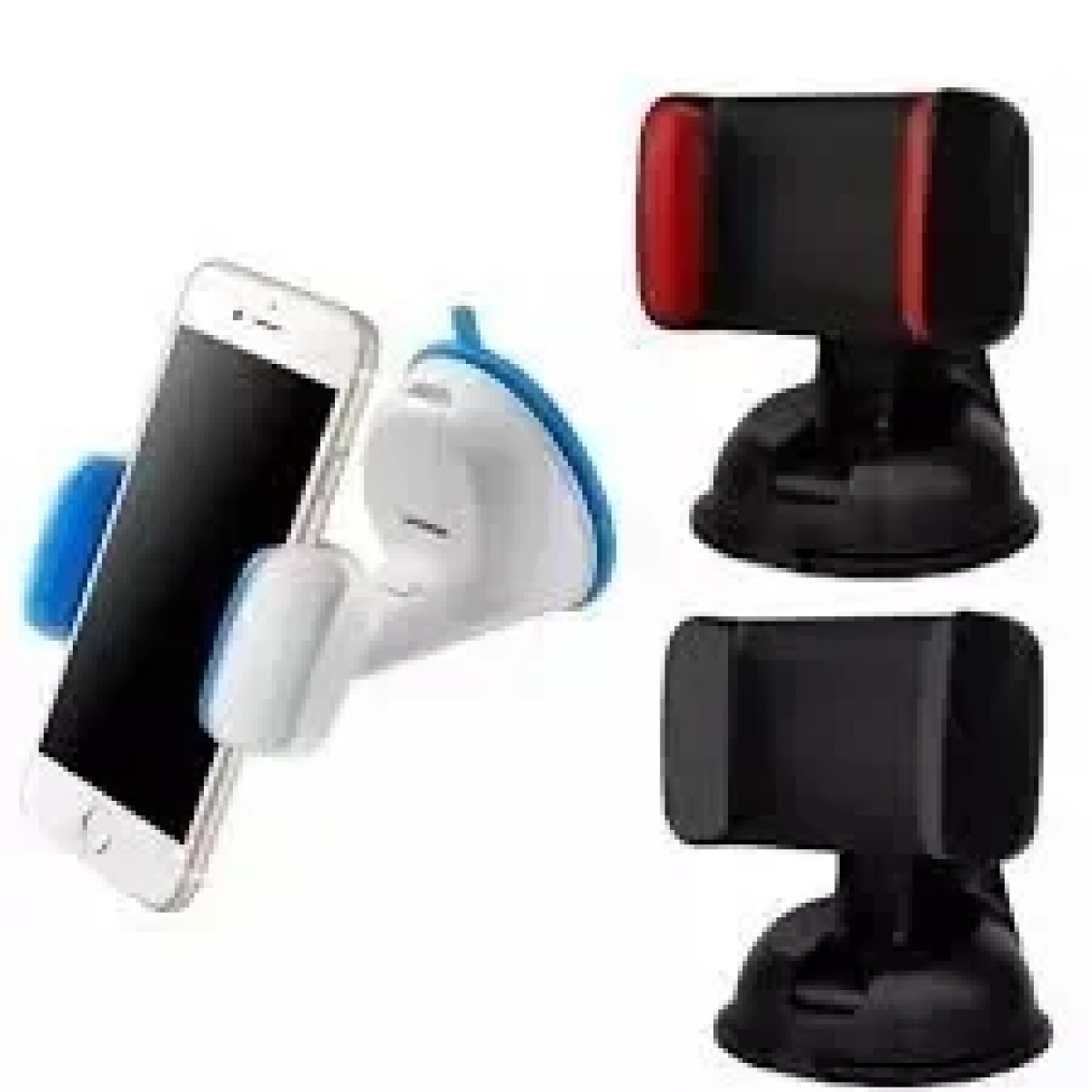 Βάση Κινητού Universal/ Phone Mount Silicone Sucker 360° Holder, σε μαύρο/κόκκινο χρώμα