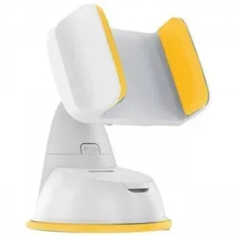 Βάση Κινητού Universal/ Phone Mount Silicone Sucker 360° Holder, σε λευκό/κίτρινο χρώμα
