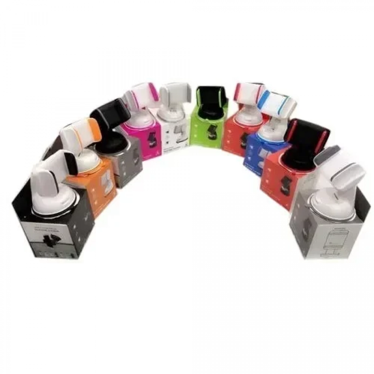 Βάση Κινητού Universal/ Phone Mount Silicone Sucker 360° Holder, σε λευκό/γκρι χρώμα