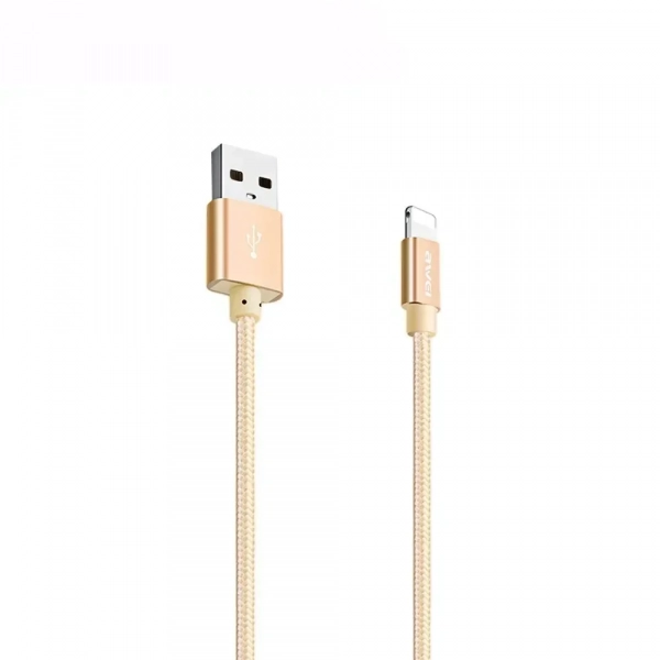 Καλώδιο AWEI CL-988 Usb A to Lightning, σε χρυσό χρώμα