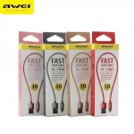 Καλώδιο AWEI CL-988 Usb A to Lightning, σε ροζ/χρυσό χρώμα