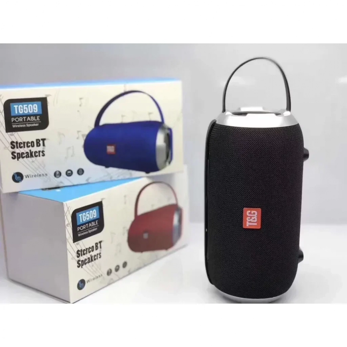 Ασύρματο Ηχείο Bluetooth T&G TG-509 BIG Wireless 10W, σε πορτοκαλί/μπλε χρώμα