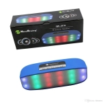 Bluetooth Επαναφορτιζόμενο Φορητό Ηχείο Με Led – New Rixing – OEM NR-2014, σε κόκκινο χρώμα