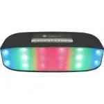 Bluetooth Επαναφορτιζόμενο Φορητό Ηχείο Με Led – New Rixing – OEM NR-2014, σε μαύρο χρώμα