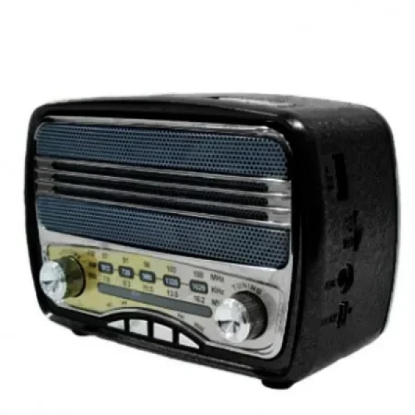 Vintage Ηχείο Bluetooth & Ραδιόφωνο Meier M-166BT, σε μαύρο χρώμα