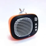 SV-001 Ρετρό Μίνι Φορητό Ασύρματο Ηχείο Bluetooth, σε πορτοκαλί χρώμα