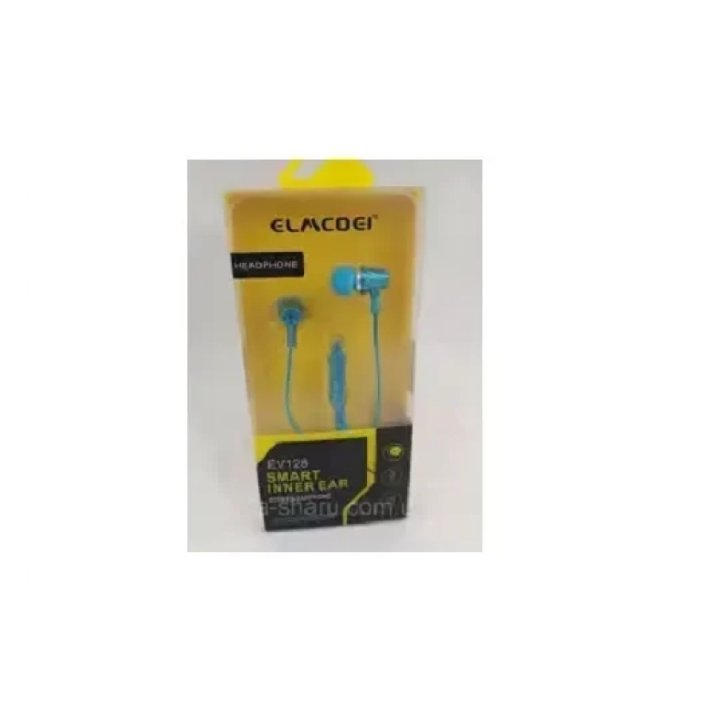 Elmcoei EV-128 Ακουστικά Handsfree, σε γαλάζιο χρώμα
