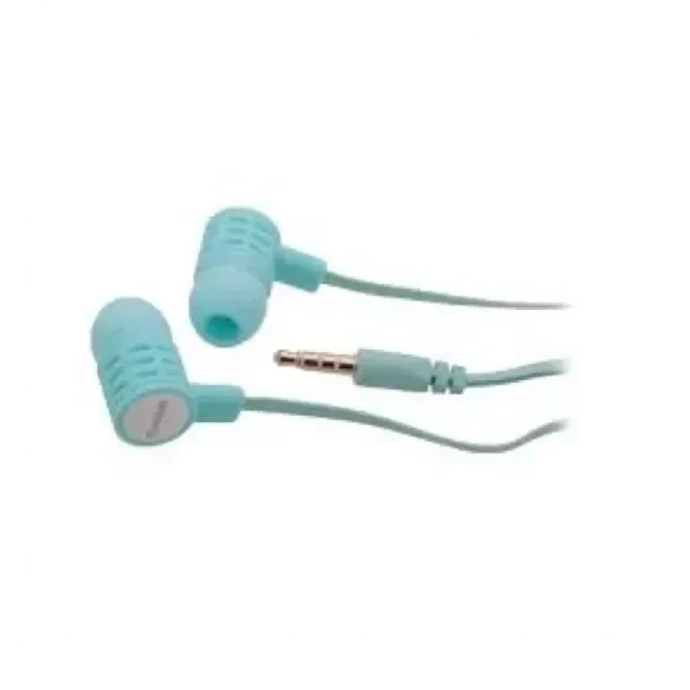 Ενσύρματα ακουστικά Handsfree - Extra Bass - EV110, σε γαλάζιο χρώμα