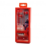 Ενσύρματα ακουστικά Handsfree ELMCOEI EV-125, σε κόκκινο χρώμα