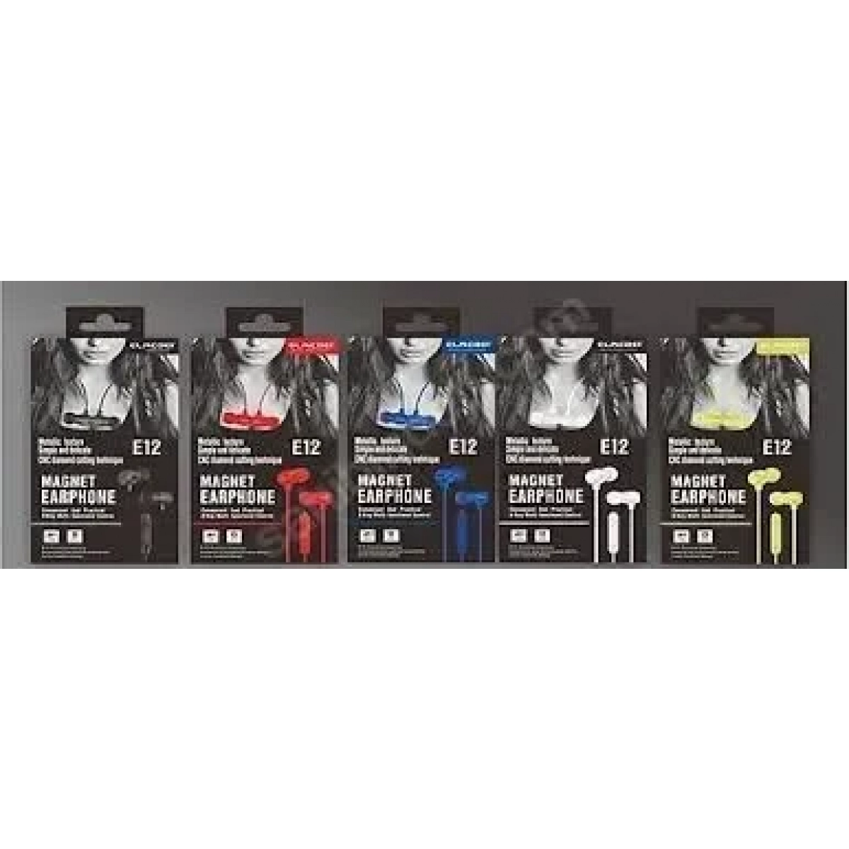 Hands-Free Μαγνητικά Ακουστικά Elmcoei E12 In-Ear Metal Magnet Earphone, σε μπλε χρώμα