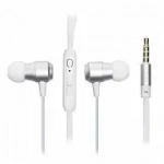 Hands-Free Μαγνητικά Ακουστικά Elmcoei E12 In-Ear Metal Magnet Earphone, σε λευκό χρώμα